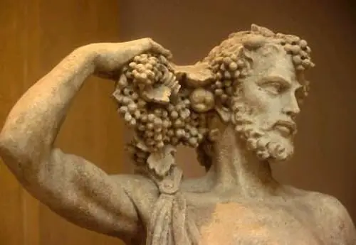 le dieu romain bacchus